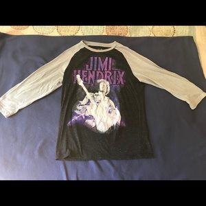 Jimi Hendrix 3/4 sleeve concert shirt
